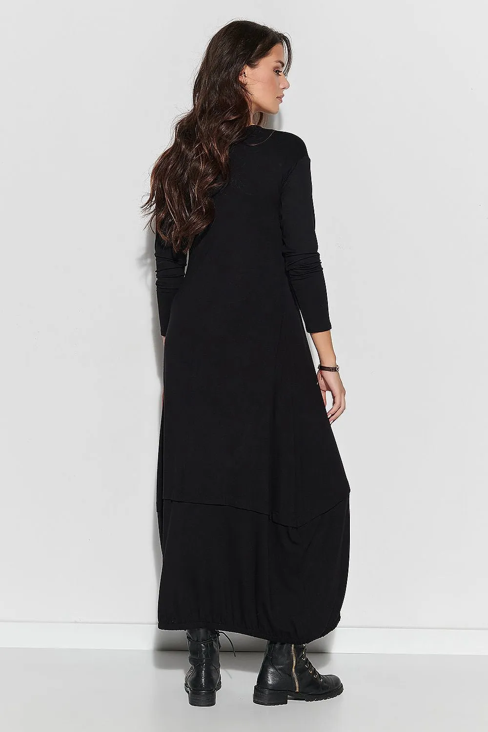 Layered Hem Elegance Maxi Dress