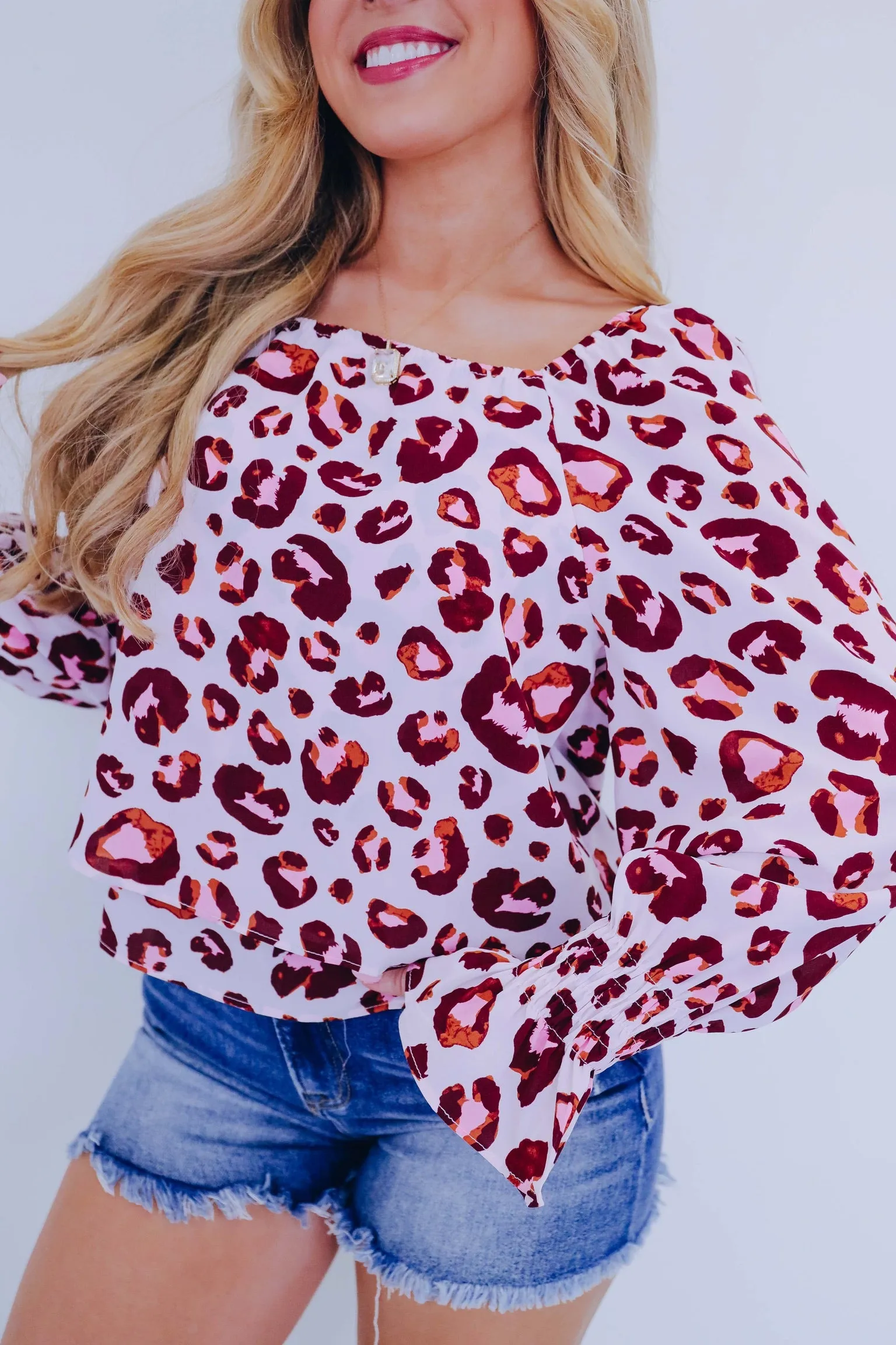 Leona Leopard Layered Top
