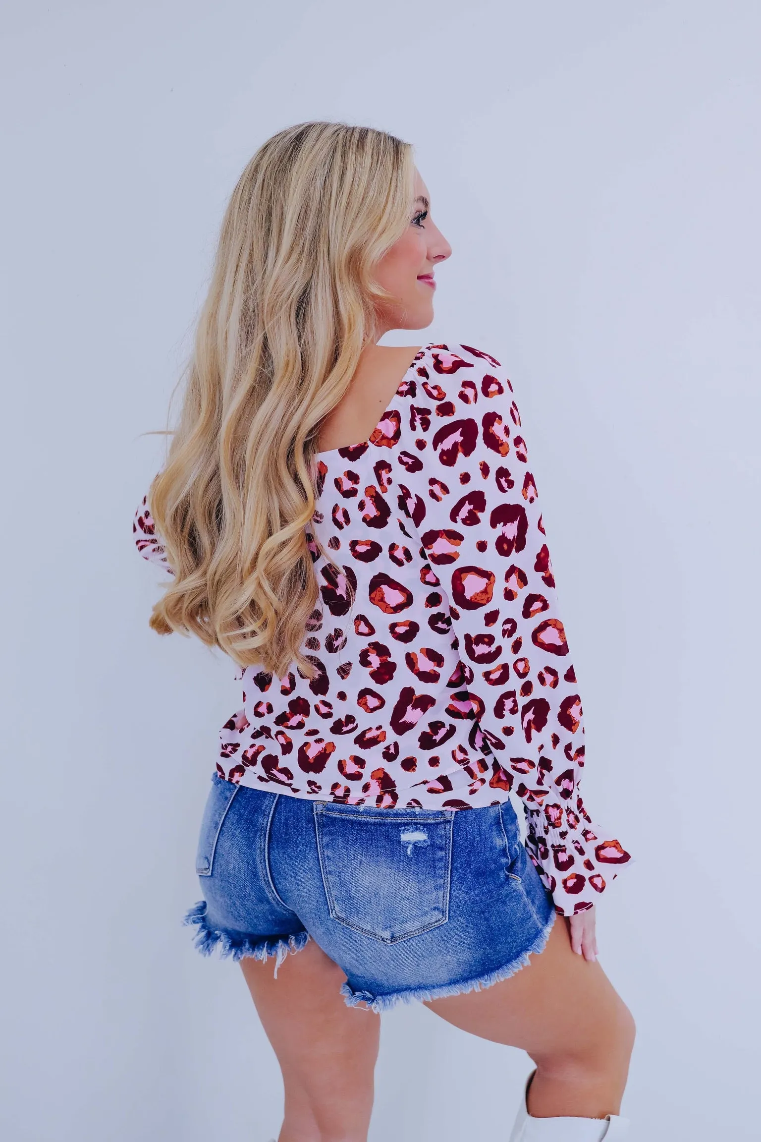 Leona Leopard Layered Top