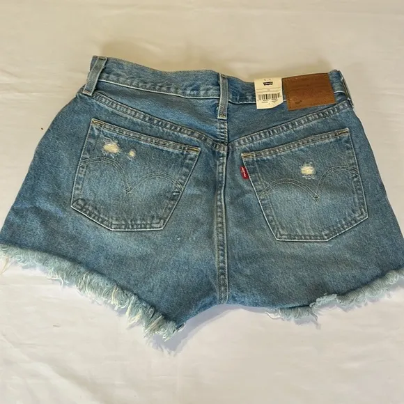 Levi’s 501 Premium Cut off Jean Shorts Fault Line Size 29