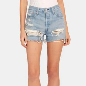 Levi’s 501 Premium Cut off Jean Shorts Fault Line Size 29