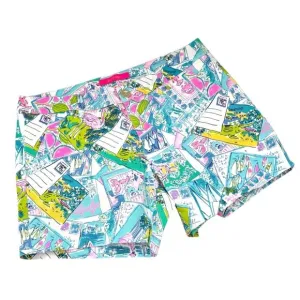 Lilly‎ Pulitzer Callahan Stretch Shorts Wish You Were Here Size 6 Cotton Women