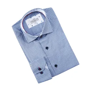 LONG SLEEVE SHIRT (BLUE DOT) - 7 DOWNIE