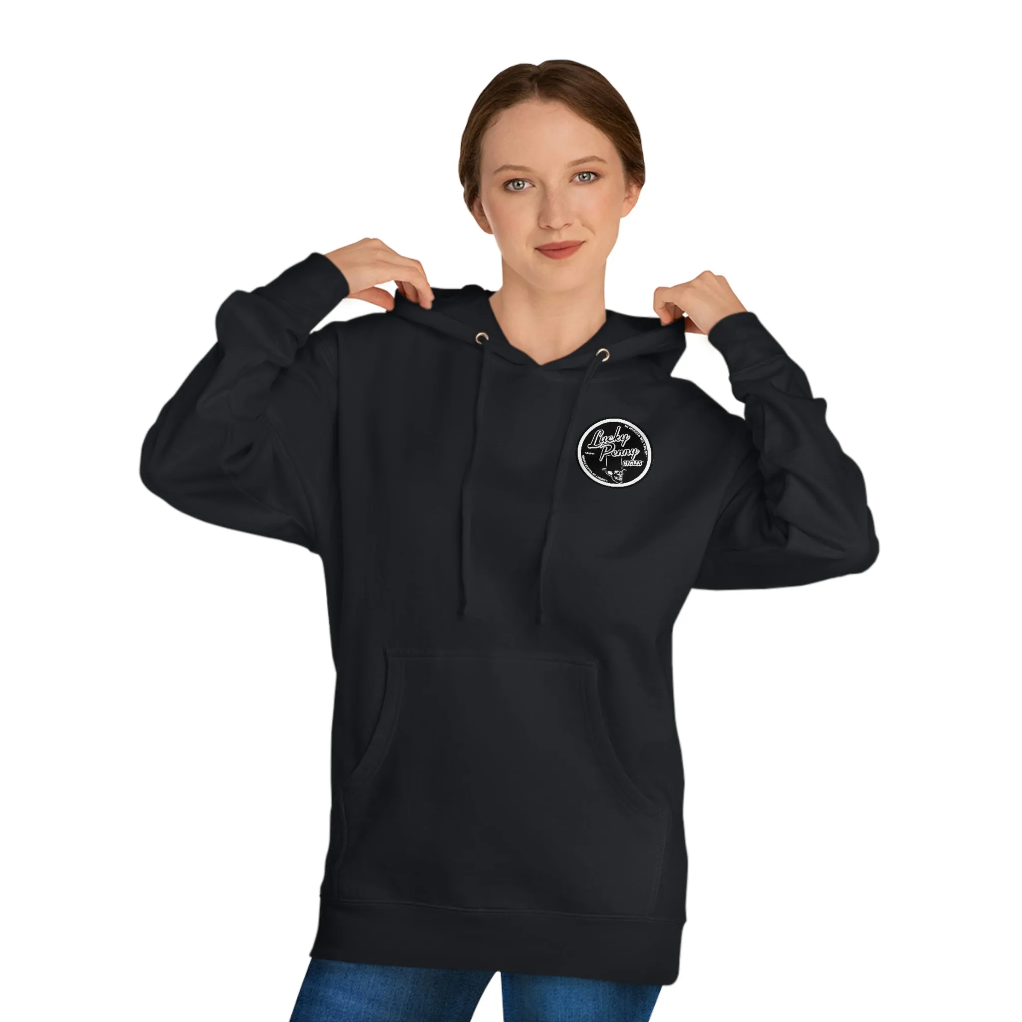 Lucky Penny Cycles DFW Cowboy Skull Hooded Sweatshirt