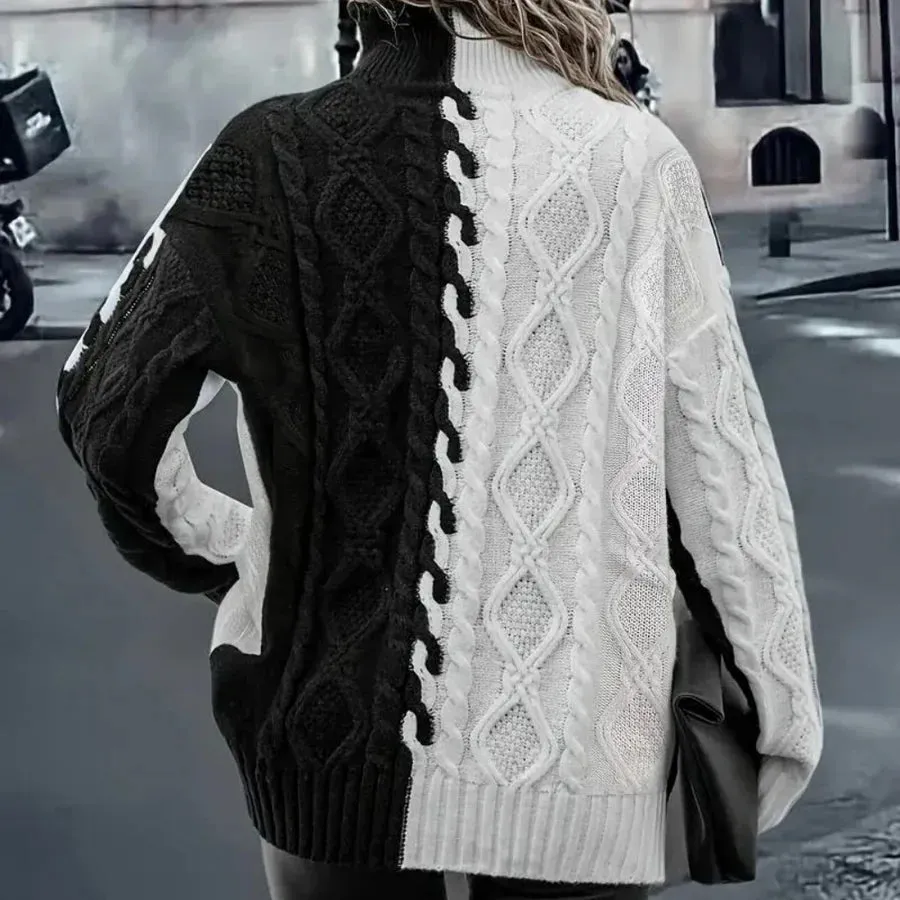 Lujza - elegant turtleneck jumper for women