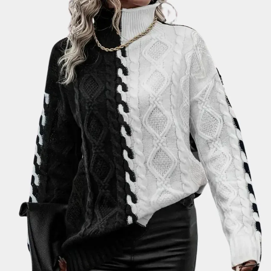 Lujza - elegant turtleneck jumper for women