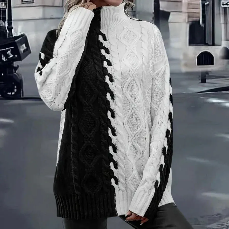 Lujza - elegant turtleneck jumper for women