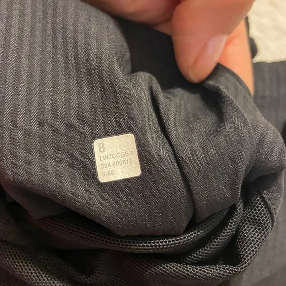 LuluLemon dance studio high-rise short 3.5” black size 8