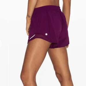 Lululemon Hotty Hot Short II *Long 4&quot; size 4 color Marvel Purple