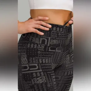 Lululemon Wunder Train Contour Fit High-Rise Short 8&quot; Ombre Black Multi