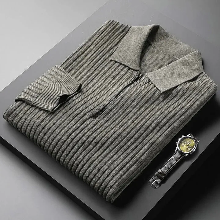 Luxury men's polo neck sweater – soft and comfortable