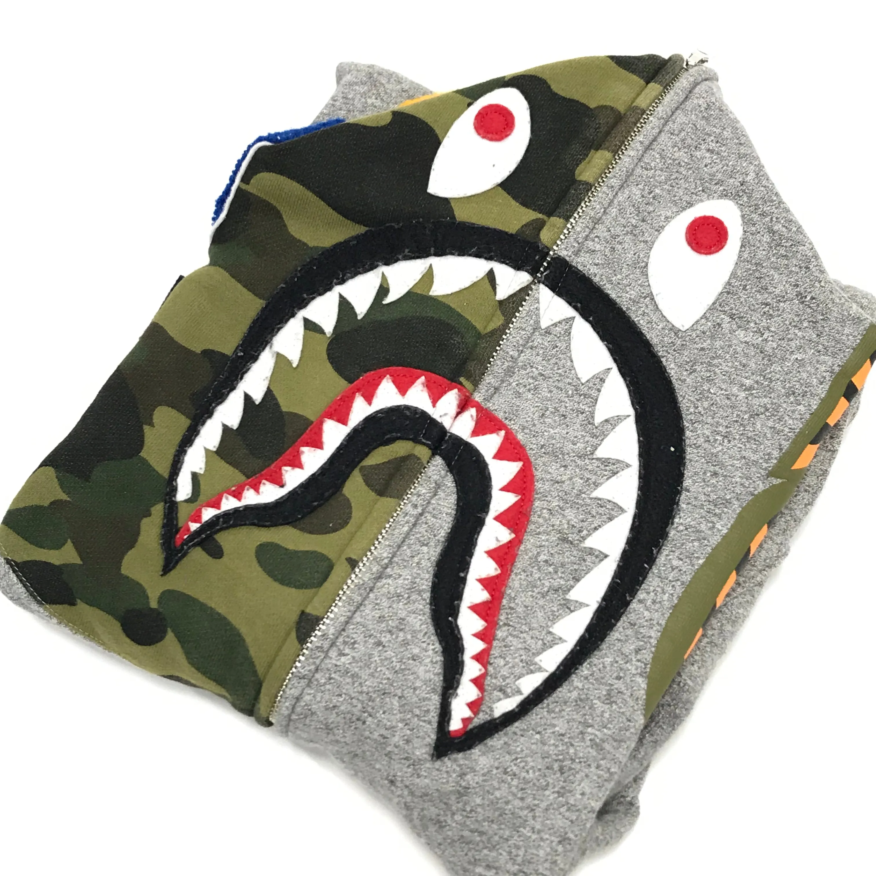 [M] A Bathing Ape Bape WGM Shark Full Zip Hoodie