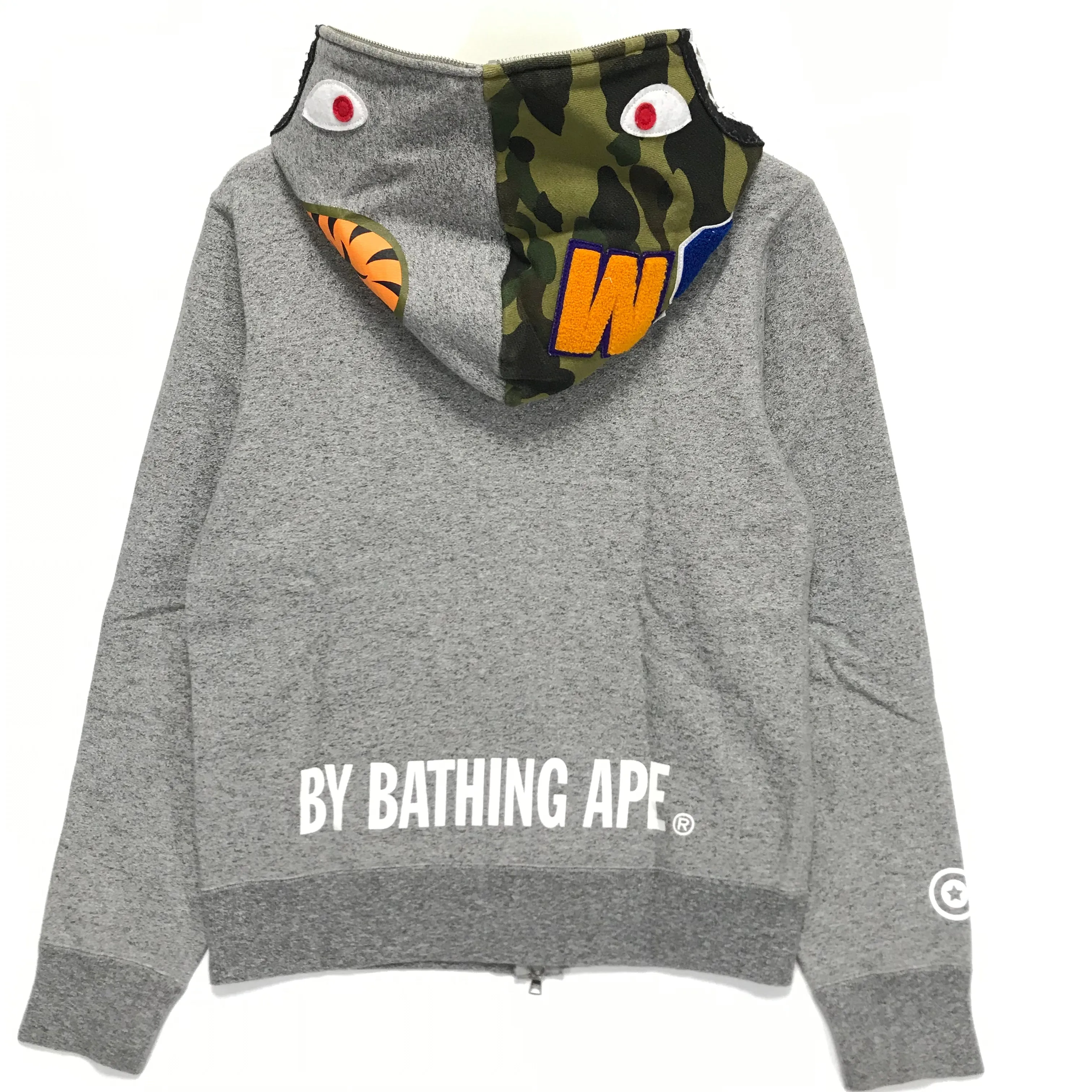 [M] A Bathing Ape Bape WGM Shark Full Zip Hoodie