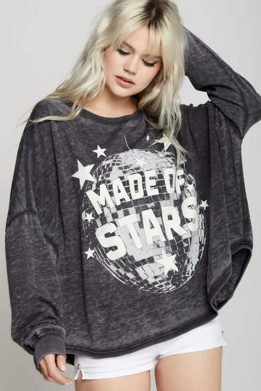 Made Of Stars One Size Long Sleeve Sweatshirt, Recycled Karma