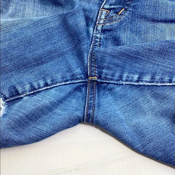 MADEWELL HiRise Skinny Custom Distressed Short