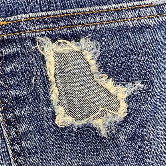 MADEWELL HiRise Skinny Custom Distressed Short