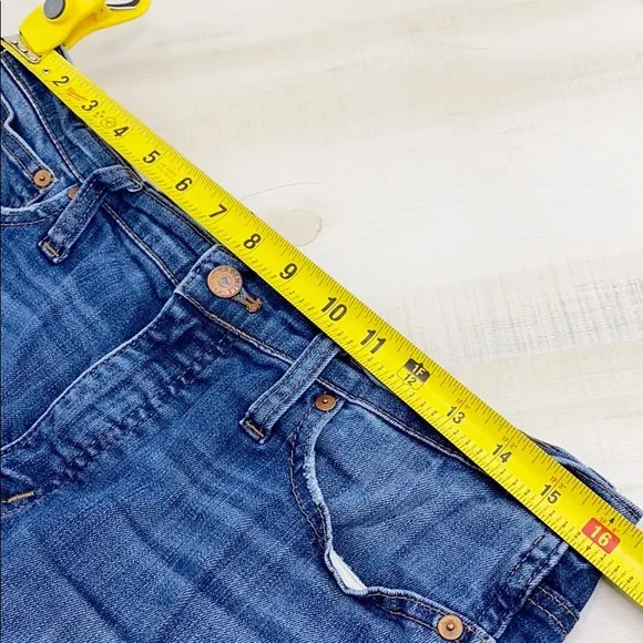 MADEWELL HiRise Skinny Custom Distressed Short