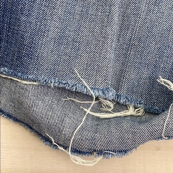 MADEWELL HiRise Skinny Custom Distressed Short