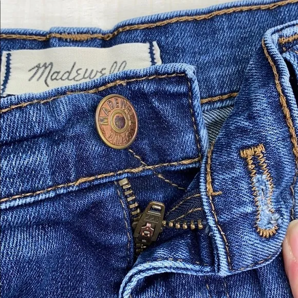 MADEWELL HiRise Skinny Custom Distressed Short
