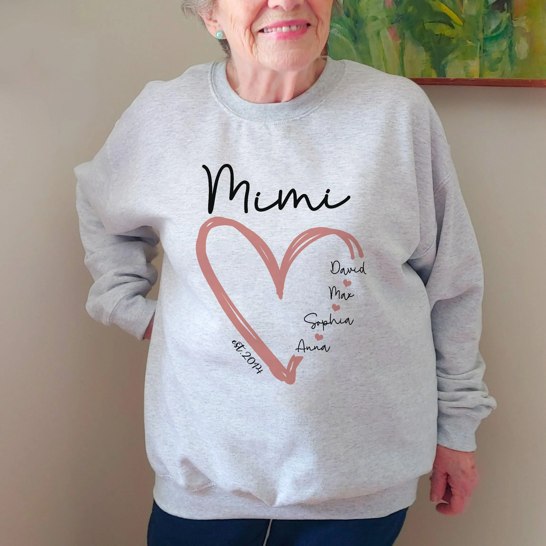 Mama Personalized Sweatshirt with Kids Names, Custom Names Mom Sweatshirt, Custom Mom Sweater, Personalized Mom Hoodie, Custom Gift for Mom
