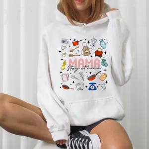 Mama Stay At Home Hoodie, Mothers Day Crewneck, Motherhood T-Shirt, Mothers Day Gift, Grandchildren Gift, Mom Cute T-Shirt, Nana Cute Gift