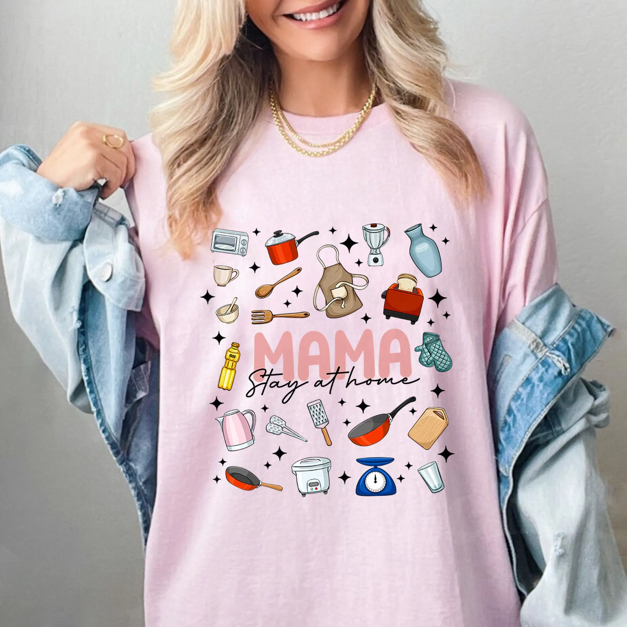 Mama Stay At Home T-Shirt, Mothers Day Shirt, Motherhood T-Shirt, Mothers Day Gift, Grandchildren Gift, Mom Cute T-Shirt, Nana Cute Gift