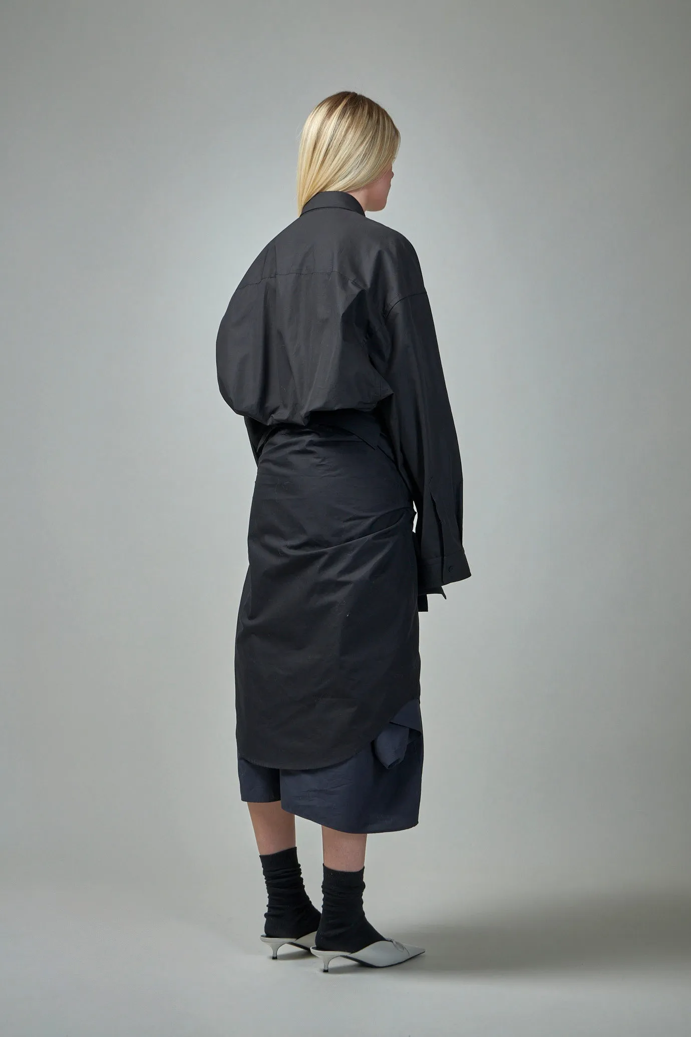 Maxi Patched Shirt Dress