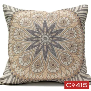 Medallion 5 Pillow - Gray