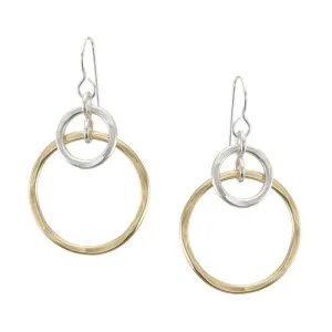 Medium Layered Rings Wire Earrings