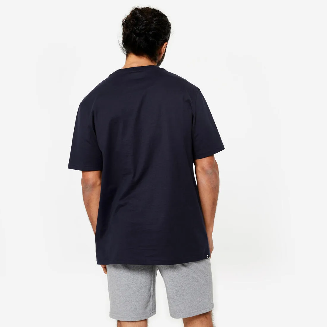 Men's Fitness T-Shirt 500 Essentials - Pale