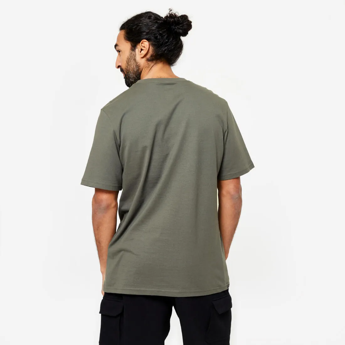 Men's Fitness T-Shirt 500 Essentials - Pale