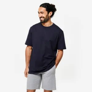 Men's Fitness T-Shirt 500 Essentials - Pale