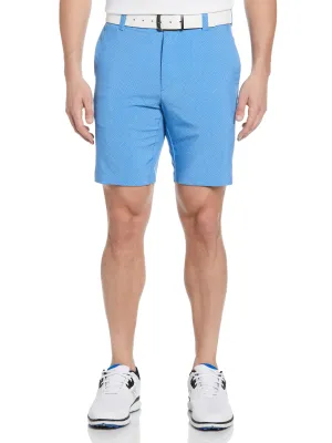 Mens Flat Front Novelty Print Golf Short