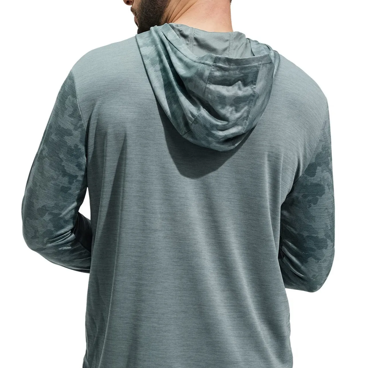 Men's UPF 50  Sun Protection Hoodie SPF Shirts with Thumbhole