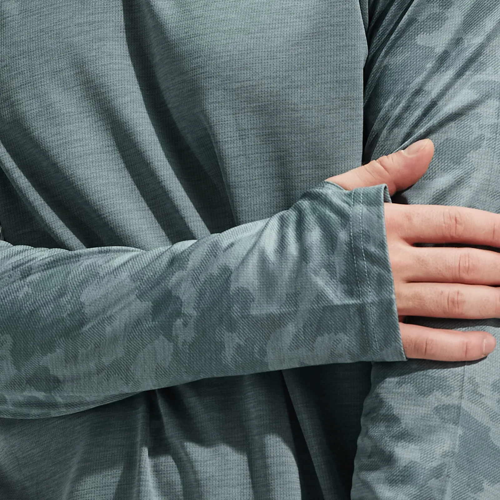 Men's UPF 50  Sun Protection Hoodie SPF Shirts with Thumbhole