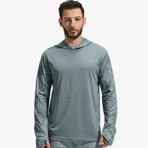 Men's UPF 50  Sun Protection Hoodie SPF Shirts with Thumbhole