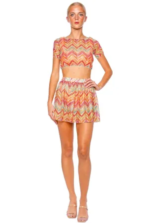 Micro Chevron Knit Swim Short
