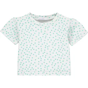 Mint Polka Dot Short Sleeve Top - Retired