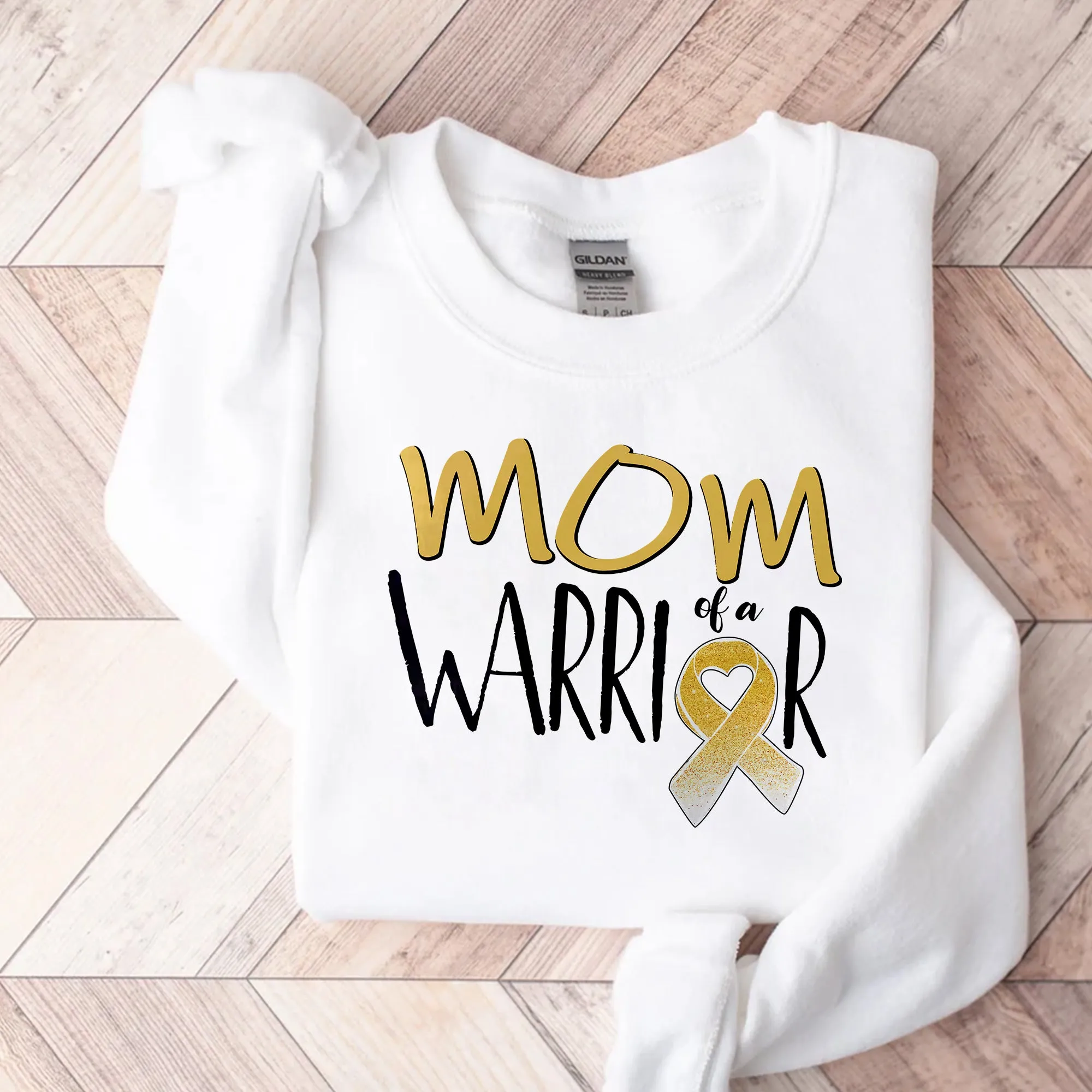Mom Of A Warrior Sweatshirt, Mother of a Little Warrior Shirt, Cancer Survivor Hoodie , Mama T-shirt, Mother of a Strong Kid Crewneck