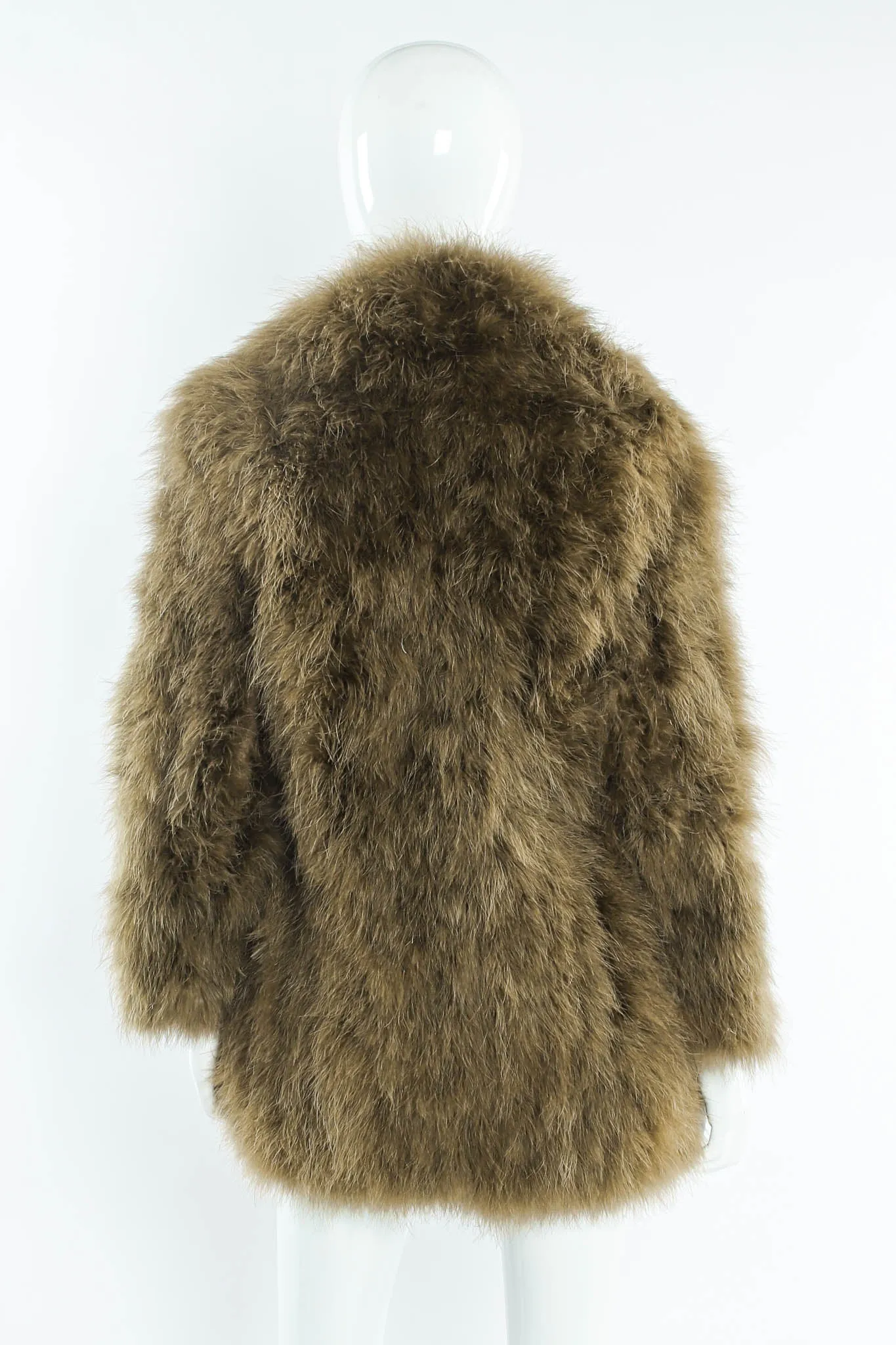 Moss Marabou Feather Coat