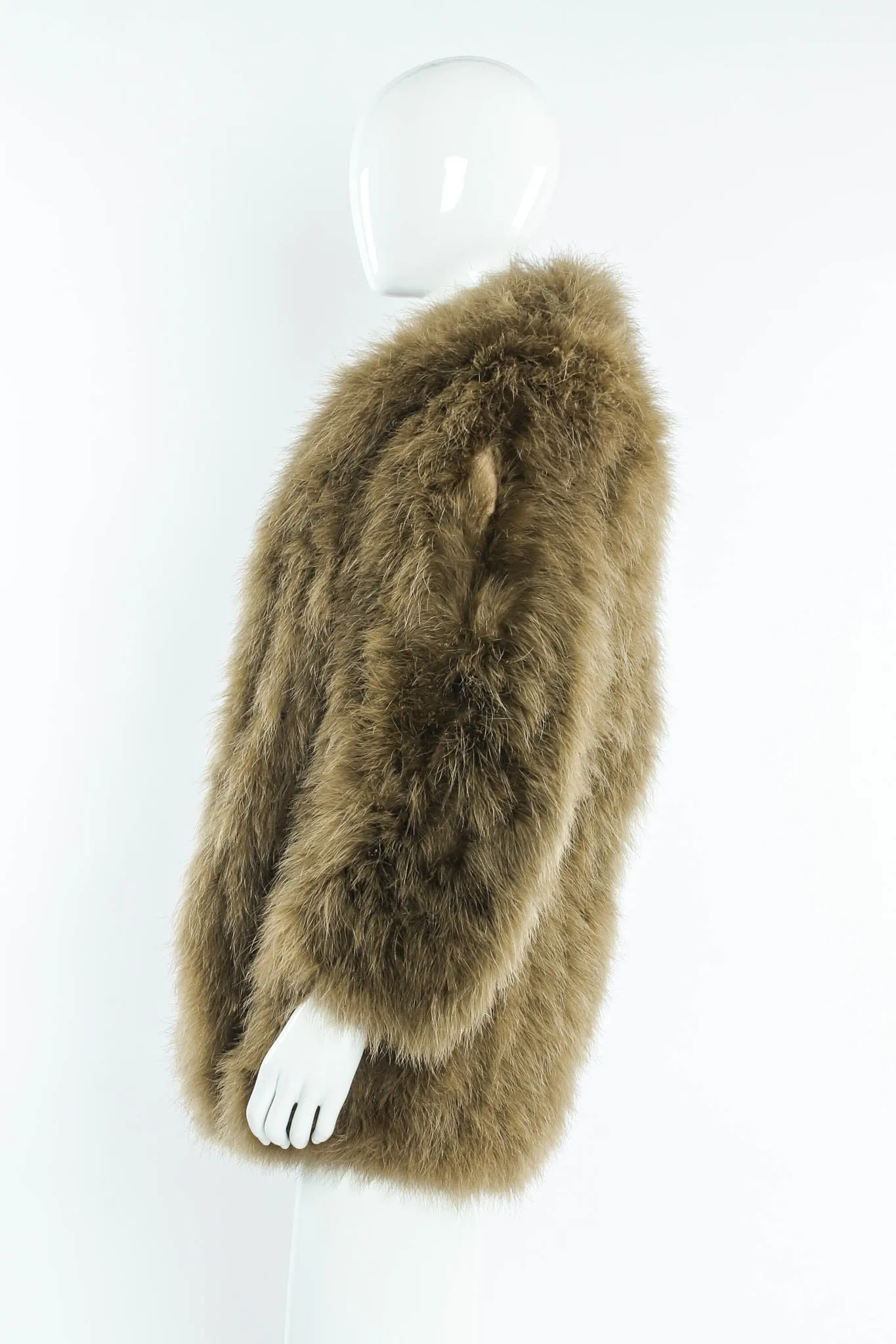 Moss Marabou Feather Coat