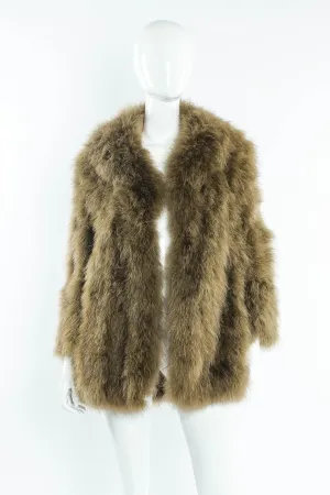 Moss Marabou Feather Coat