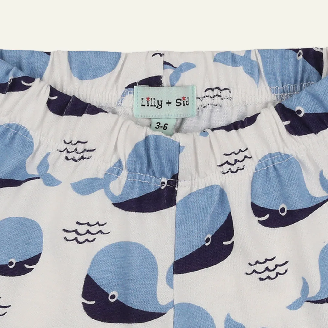 Multicoloured Whale Print Top And Short Set