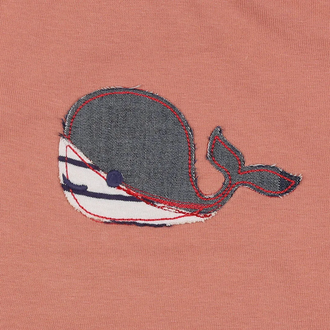 Multicoloured Whale Print Top And Short Set