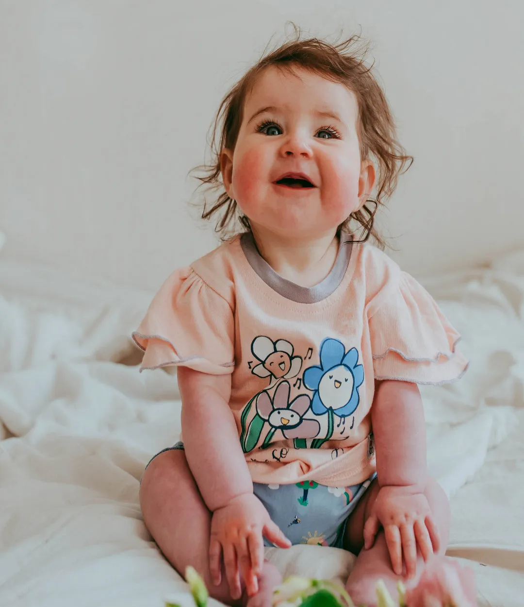 Multicoloured You Are So Lovely Slogan Print Top And Short Set