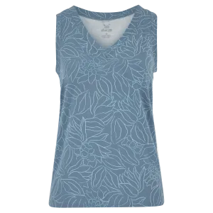 Neha V-Neck Tank Top - Haze Leaf