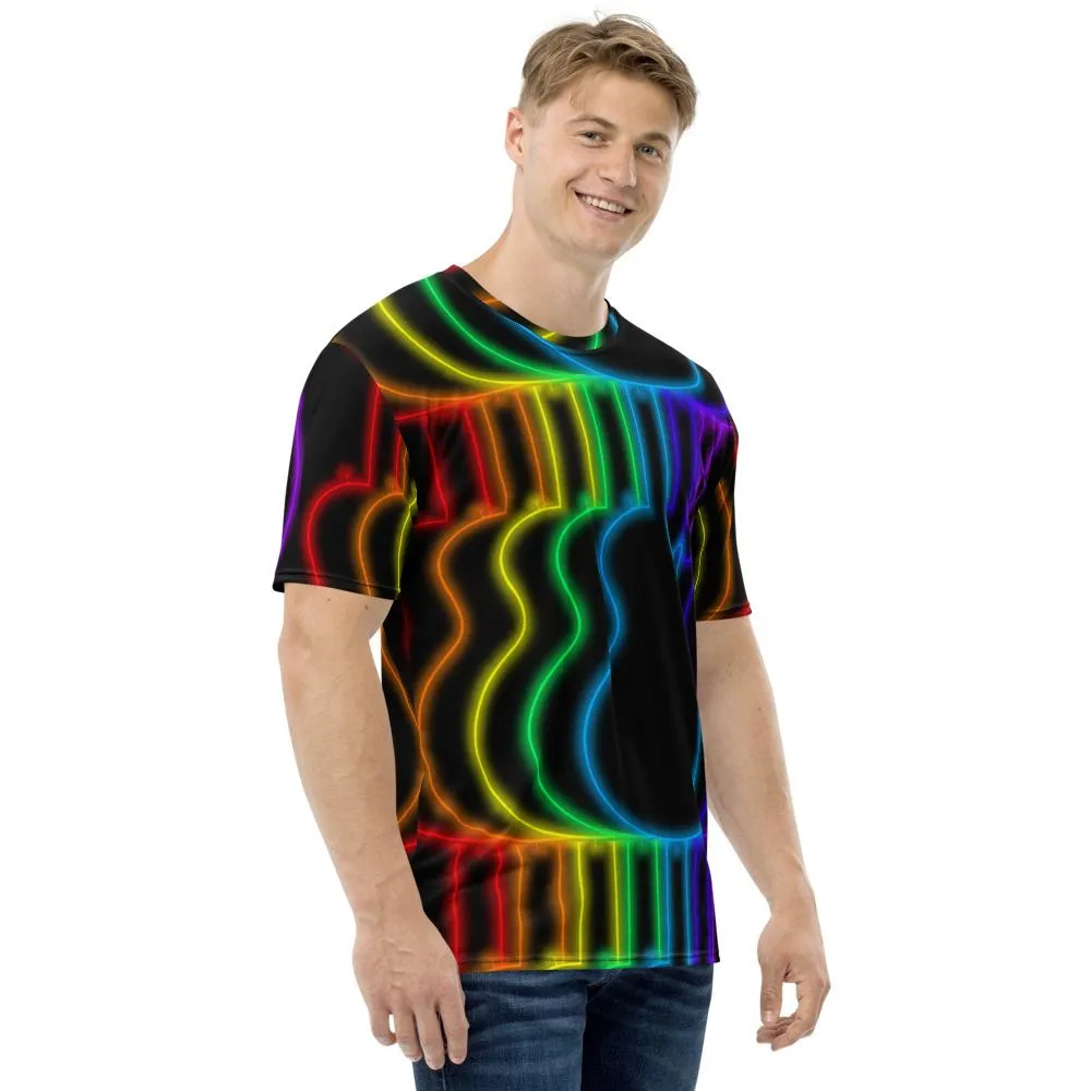 Neon Guitar Rainbow T-shirt