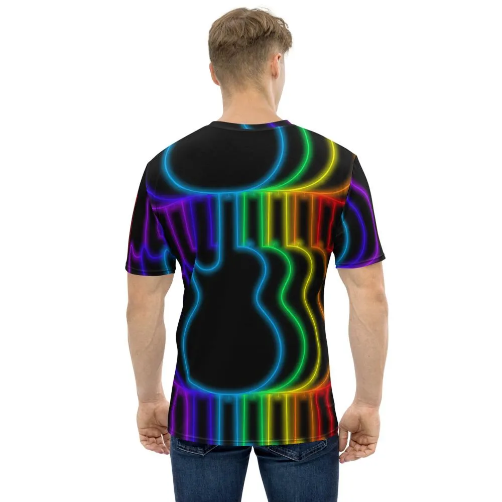 Neon Guitar Rainbow T-shirt