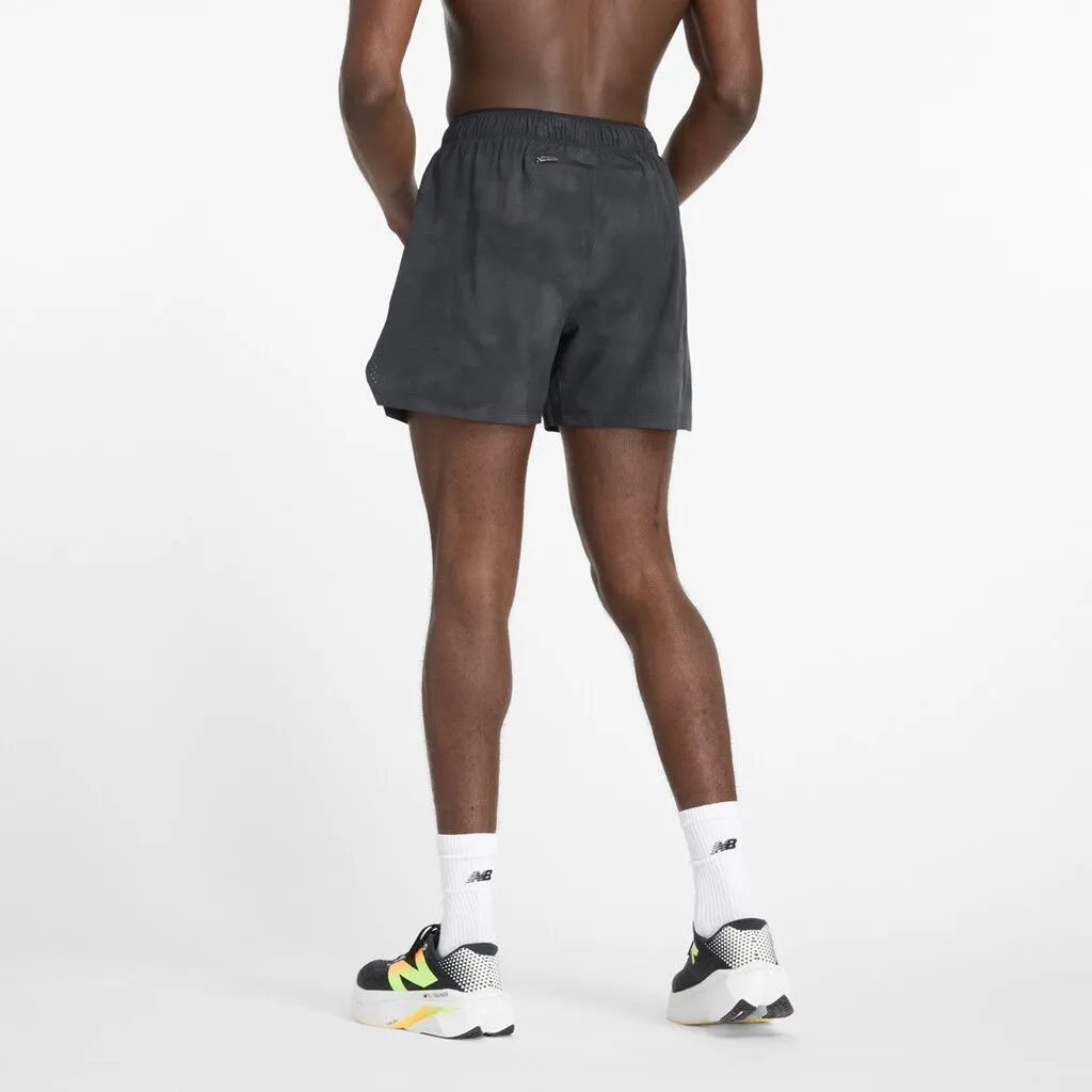 New Balance RF Race Short 5 Inch (Mens) - Black/Multi