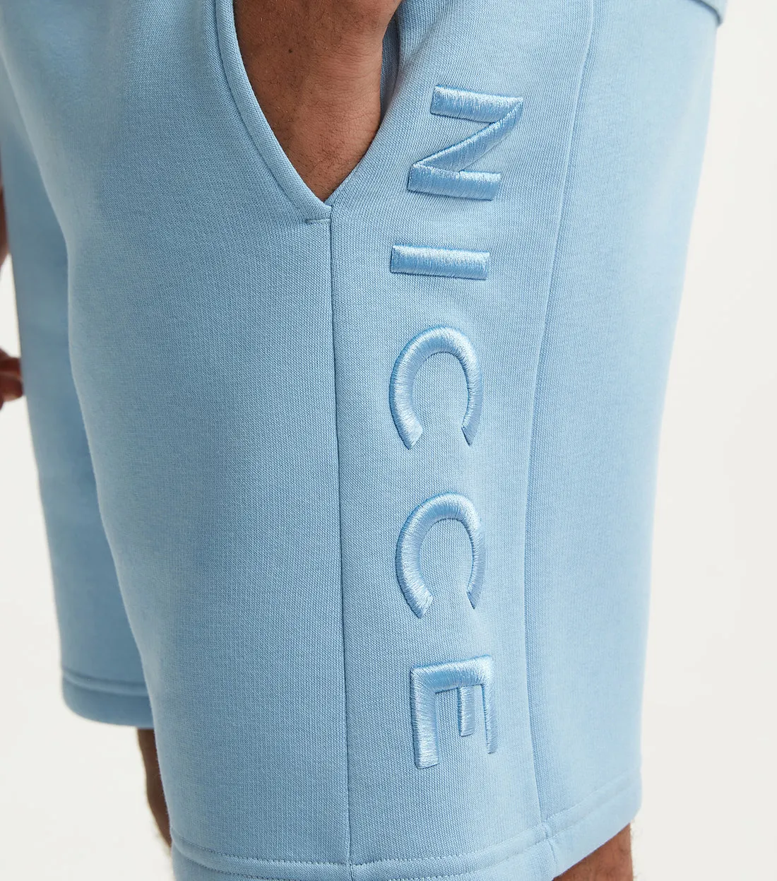 Nicce Mercury Jog Shorts Light Blue